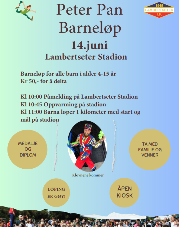 Velkommen til Peter Pan barneløp